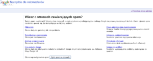 wiesz-o-stronach-zawierajacych-spam Nowa wersja spam raportu Google