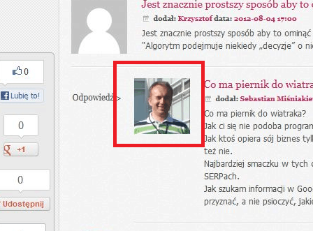 Gravatar na blogu na Wordpressie