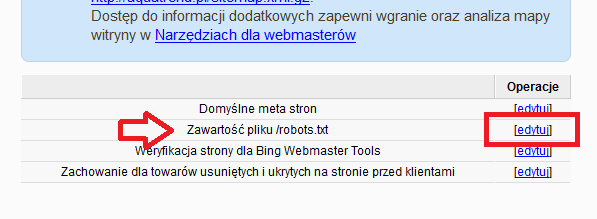 IAI - modyfikacja pliku robots.txt